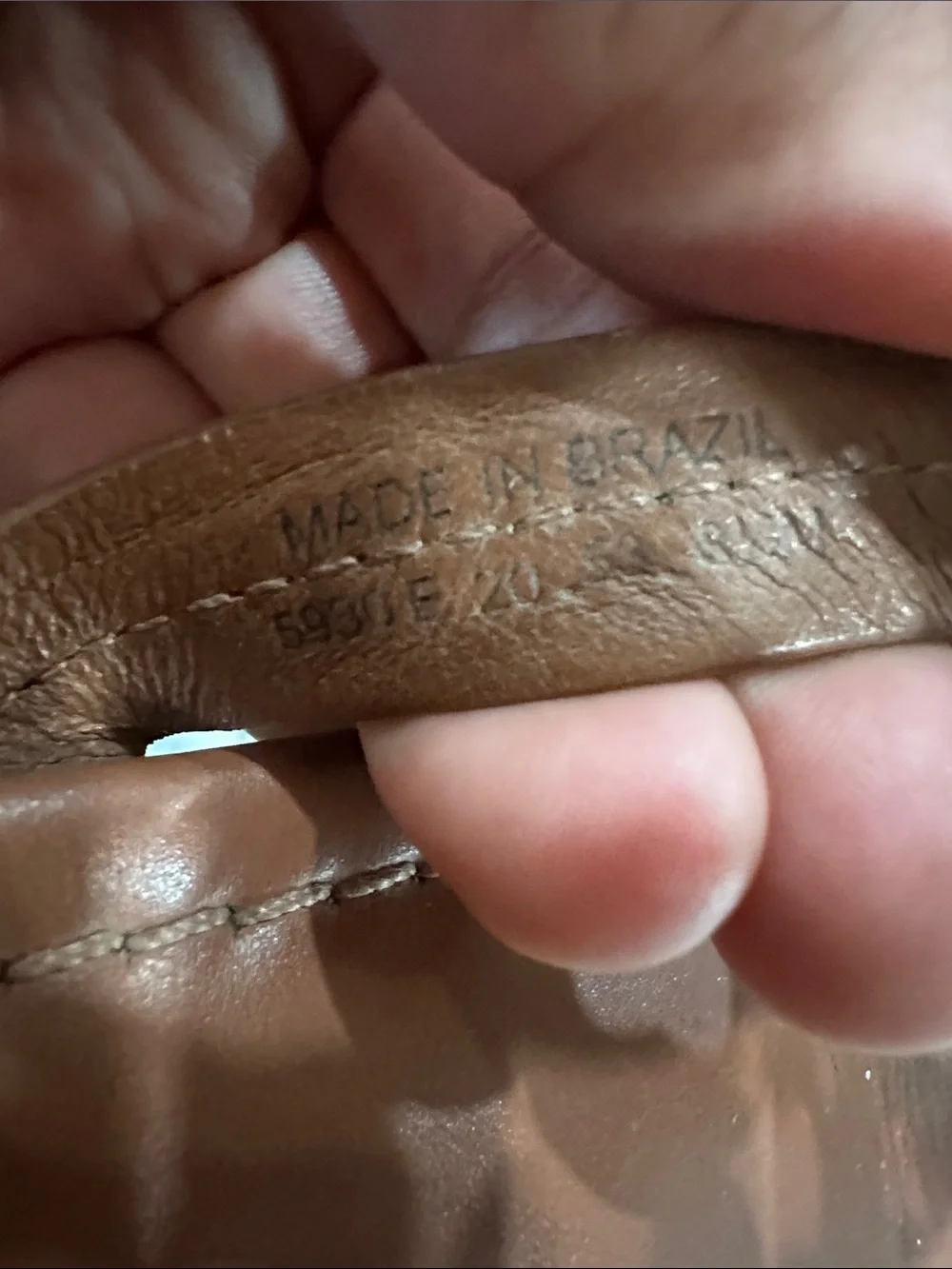 Tory Burch Tan Miller Logo Thong Sandals